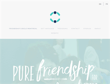 Tablet Screenshot of friendshipcircle.ca